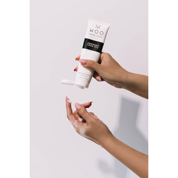 Woo More Play Coconut Love Oil | Organic Coconut Oil Personal Lubricant for Men and Women | Natural and Clean Ingredients | Doubles as Massage Oil | Relaxing Scent | 3.3 fl Oz