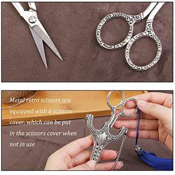 SHWAKK Exquisite Stainless Steel Embroidery Scissors