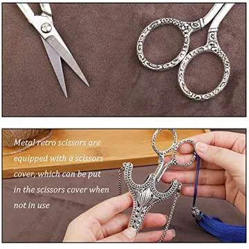 SHWAKK Exquisite Stainless Steel Embroidery Scissors