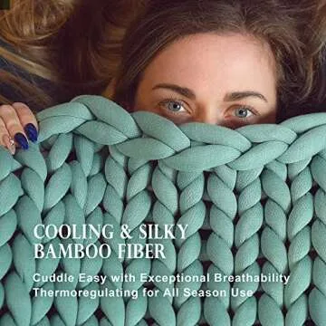 Cottonblue Knitted Weighted Blanket 12lbs, Handmade Weighted Blanket - Soft, Breathable & Evenly Weighted for Better Sleep, Twin/Full Size 48"x72", Machine Washable, All-Season Comfort