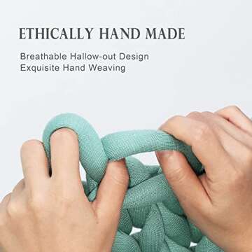 Cottonblue Knitted Weighted Blanket 12lbs, Handmade Weighted Blanket - Soft, Breathable & Evenly Weighted for Better Sleep, Twin/Full Size 48"x72", Machine Washable, All-Season Comfort