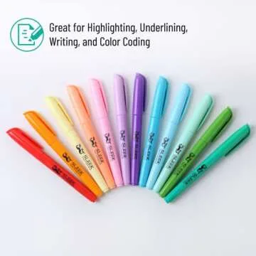 Mr. Pen 12 Pack Pastel Highlighters Set for School and Work