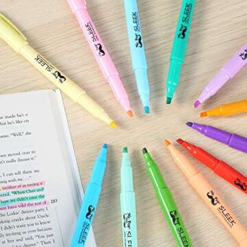 Mr. Pen- Pastel Highlighters, 12 Pack, Assorted Colors, Fast Dry, Highlighter Pastel, Set, Bible Journaling Highlighter, Marker, Colored School Supplies