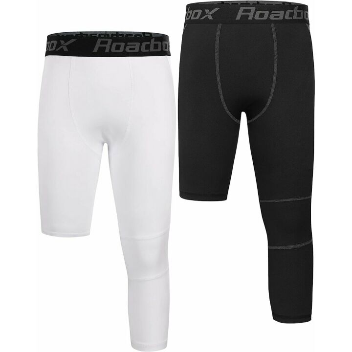 Boys 3/4 Compression Pants 2 Pack for Basketball