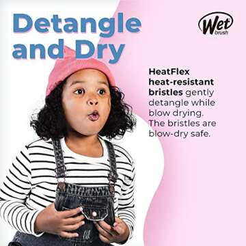 Wet Brush Speed Dry Hair Brush, Artic Blue - Vented Design and Ultra Soft HeatFlex Bristles Are Blow Dry Safe With Ergonomic Handle Manages Tangle and Uncontrollable Hair - Pain-Free Hair Accessories