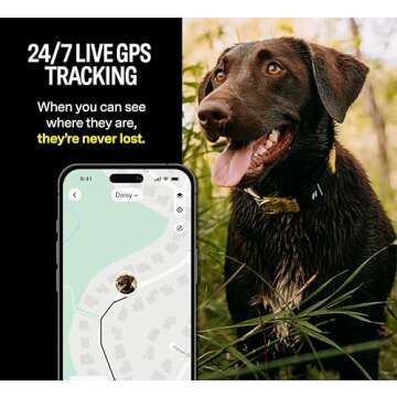 Fi Series 3 Smart Dog Collar - GPS Dog Tracker and Activity & Fitness Monitor, Waterproof, LED Light...