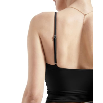 SUUKSESS Sexy Deep V Neck Fitted Camisole for Women