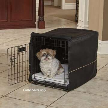 MidWest Homes for Pets Dog Crate Cover, Privacy Dog Crate Cover Fits MidWest Dog Crates, Crate Cover...