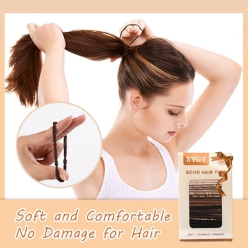 20 PCS Stylish Boho Hair Ties and Bracelets for All