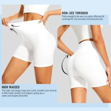 DHSO High Waisted Biker Shorts for Women-Comfort & Style