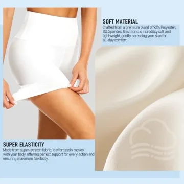 DHSO High Waisted Biker Shorts for Women-Comfort & Style