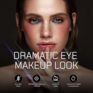 Radiant Professional Black Waterproof Eyeliner Pencil - Effortless Application & Long Lasting