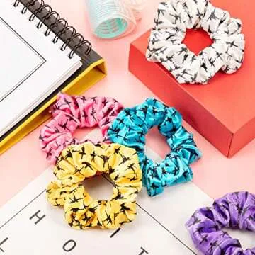 Stylish Velvet Dance Hair Scrunchies - 8 Packs for Women
