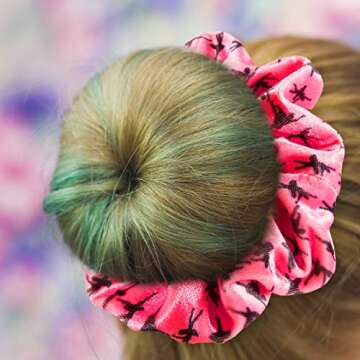 Stylish Velvet Dance Hair Scrunchies - 8 Packs for Women