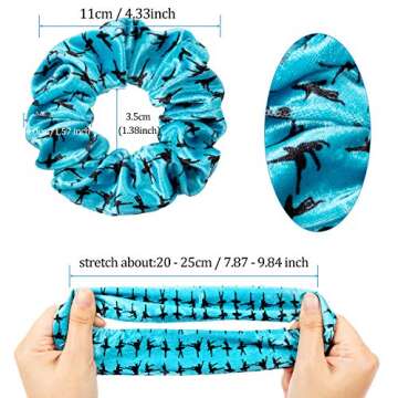 Stylish Velvet Dance Hair Scrunchies - 8 Packs for Women
