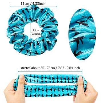 Stylish Velvet Dance Hair Scrunchies - 8 Packs for Women