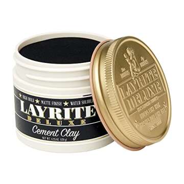 Layrite Cement Hair Clay - Strong Hold & Matte Finish