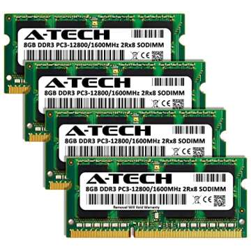 A-Tech 32GB Kit (4x8GB) RAM for Apple iMac (Late 2012, Late 2013, Late 2014, Mid 2015) | DDR3 1600MH...
