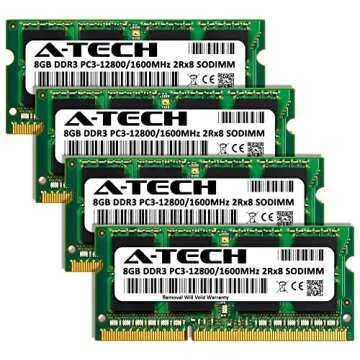 A-Tech 32GB Kit (4x8GB) RAM for Apple iMac (Late 2012, Late 2013, Late 2014, Mid 2015) | DDR3 1600MH...