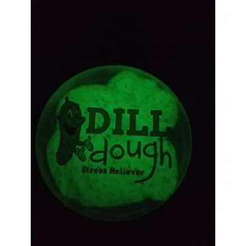 Dill Dough™ Deluxe Glow-in-The-Dark Stress Reliever Putty – Stress Relief Toys for Girlfriends Pickle Gifts Stocking Stuffers for Women Adults Dill-Dough™ Dill Scented Weird