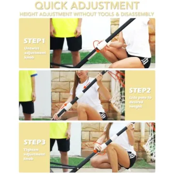 WIN.MAX Kids Basketball Hoop Adjustable Outdoor Indoor Fun