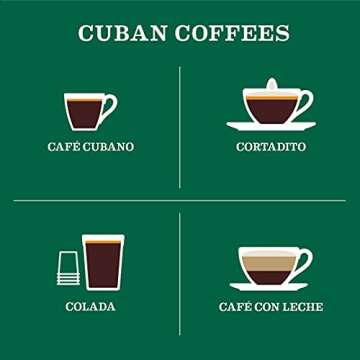 Cafe La Llave Dark Roast Espresso Ground Cuban Coffee, 8.8 oz (Pack of 12) - Rich and Bold - Premium Arabica Beans