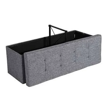 SONGMICS 43 Inch Storage Ottoman Bench for Stylish Decor