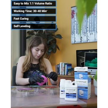 EcoPoxy Quality UVPoxy Table Top Coating Resin Kit