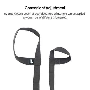 REEHUT Yoga Mat Strap - Durable Adjustable Carrier & Stretching Aid