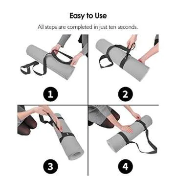 REEHUT Yoga Mat Strap - Durable Adjustable Carrier & Stretching Aid