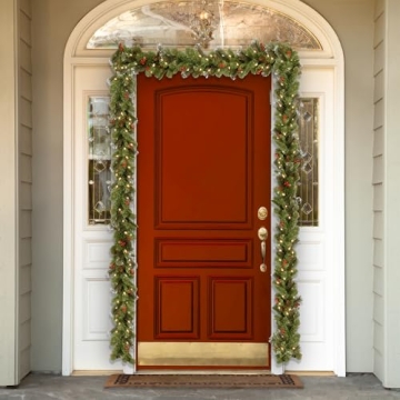 Stunning 9ft Pre-Lit Christmas Garland for Home Decor