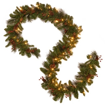 Stunning 9ft Pre-Lit Christmas Garland for Home Decor