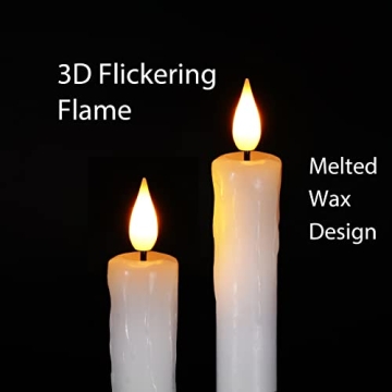 Homemory Flameless Taper Candles with Remote and Timer