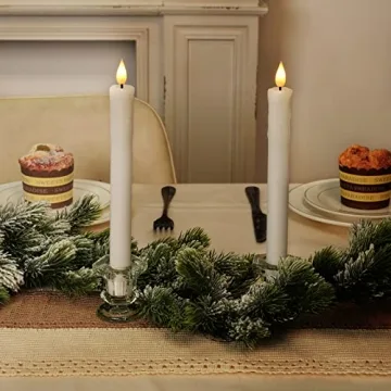 Homemory Flameless Taper Candles with Remote and Timer