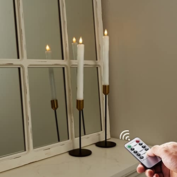Homemory Flameless Taper Candles with Remote and Timer