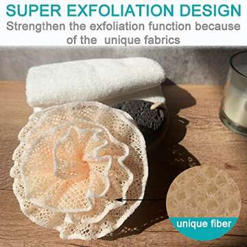 Luxury Bath Exfoliating Sponge Set for Skin Care