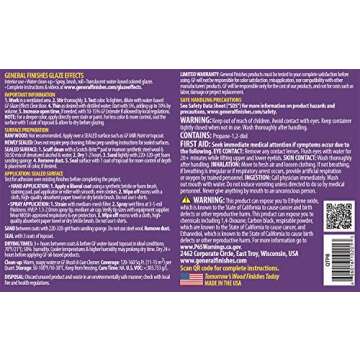 General Finishes Water Based Glaze Effects, 1 Quart, Pitch Black