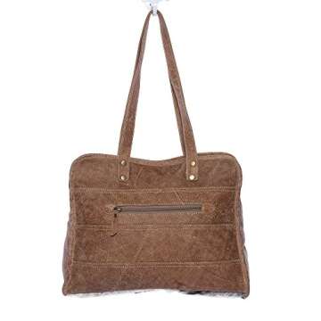 Myra Bag Stripes Cowhide Tote Bag - Stylish & Durable