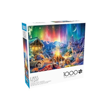 Winter's Night Bonfire 1000 Piece Puzzle by Buffalo Games