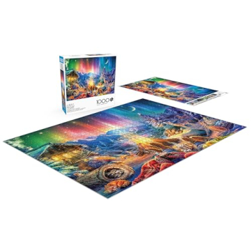 Winter's Night Bonfire 1000 Piece Puzzle by Buffalo Games