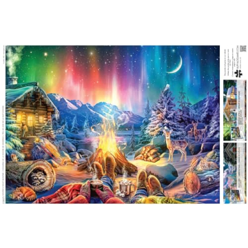 Winter's Night Bonfire 1000 Piece Puzzle by Buffalo Games