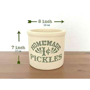 Handmade with Love by Fatima. Utensils holder in Monica’s kitchen. Homemade 1 cent Pickles Jar. Ho...