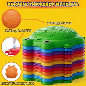 HYES 12PC Toddler Stepping Stones Set - Fun Balance Toys