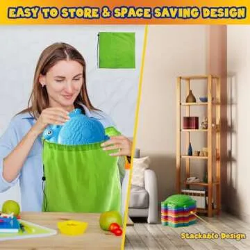 HYES 12PC Toddler Stepping Stones Set - Fun Balance Toys