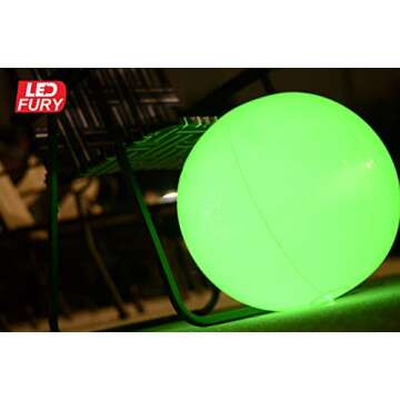 Floating LED Glow in the Dark Beach Ball Toy for Parties