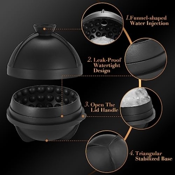 Golf Ball Ice Maker - Perfect for Whiskey Lovers