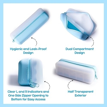 Visfresh Daily Contact Lens Case, Travel-Friendly Organizer