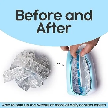 Visfresh Daily Contact Lens Case, Travel-Friendly Organizer