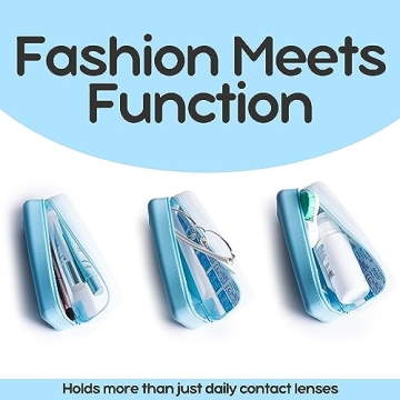 Visfresh Daily Contact Lens Case, Travel-Friendly Organizer