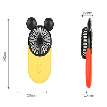 Kbinter Cute Mini Fan - Rechargeable & Portable Design